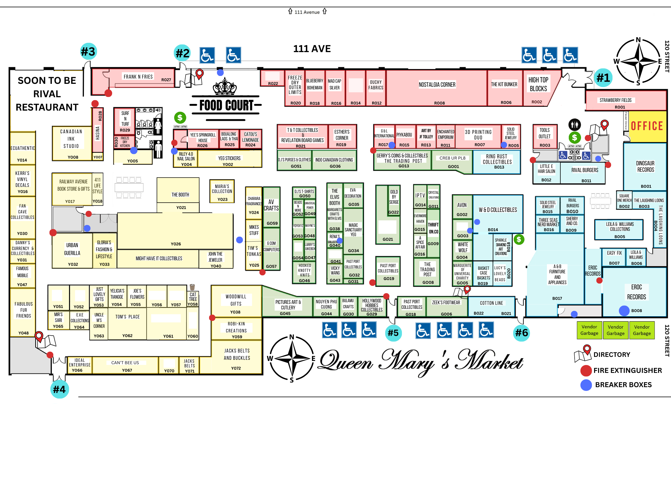 Interactive Touchscreen.  Tap a booth for more information.  Tap the search bar to find vendors, products, and services.